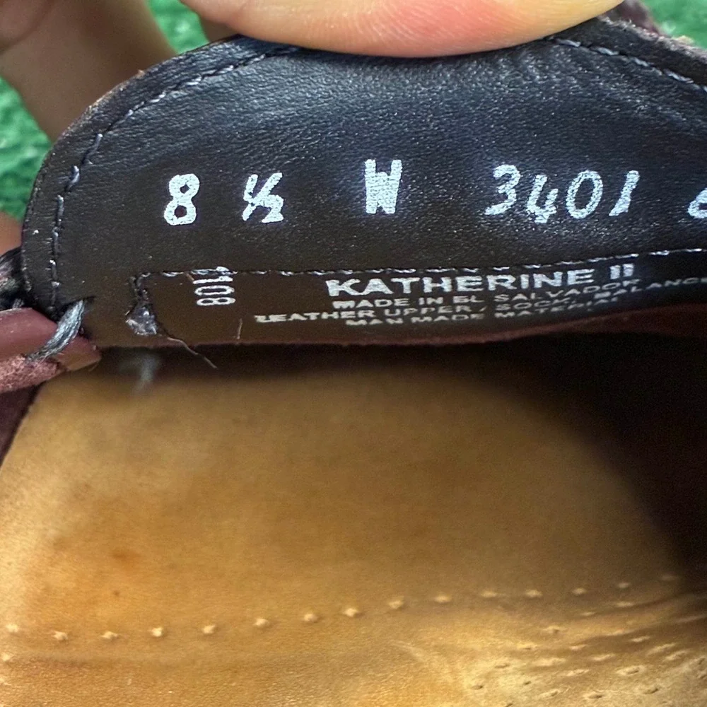 Bass Weejuns Katherine II Leather Penny Loafers Preppy Shoes Burgundy Womens 8.5